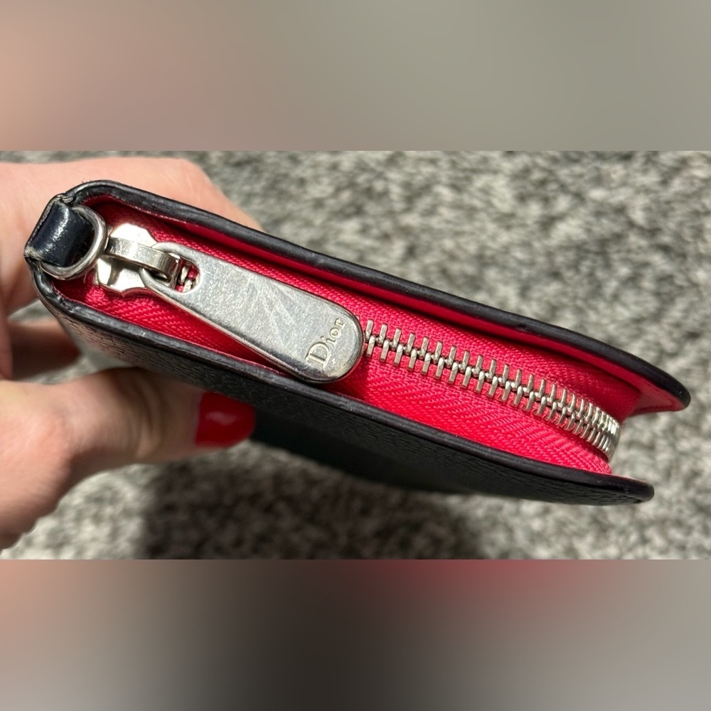 Christian Dior large blue/pink wallet - Picture 3 of 13